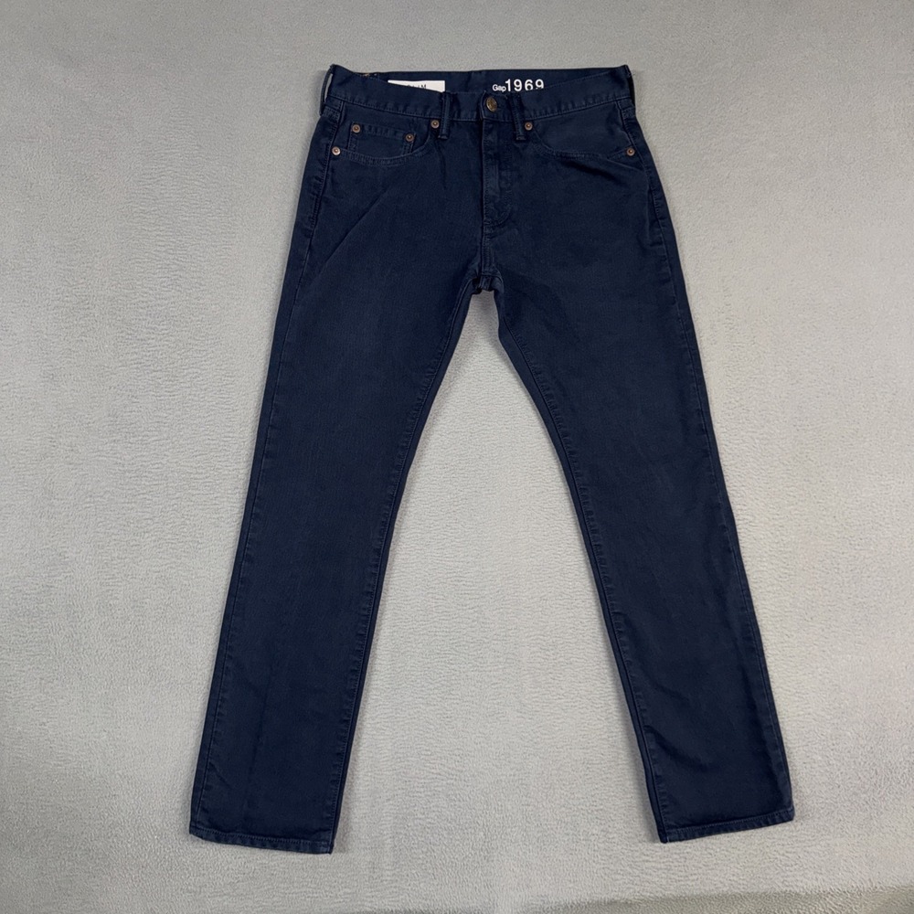 Gap Jeans Mens 29x30 (Fits 30x28) Blue Slim Straight Stretch 100% Cotton Preppy